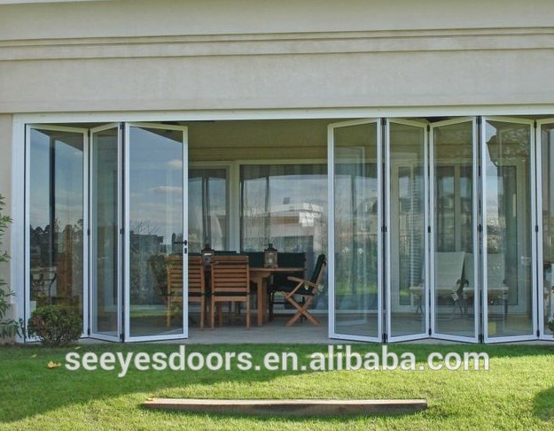 Aluminum Frame Glass Folding Door For Balcony Manufacturers, Aluminum Frame Glass Folding Door For Balcony Factory, Supply Aluminum Frame Glass Folding Door For Balcony