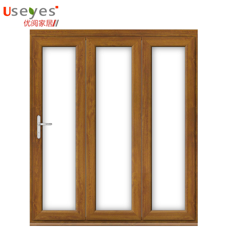Clear Tempered Glass Frameless Folding Door