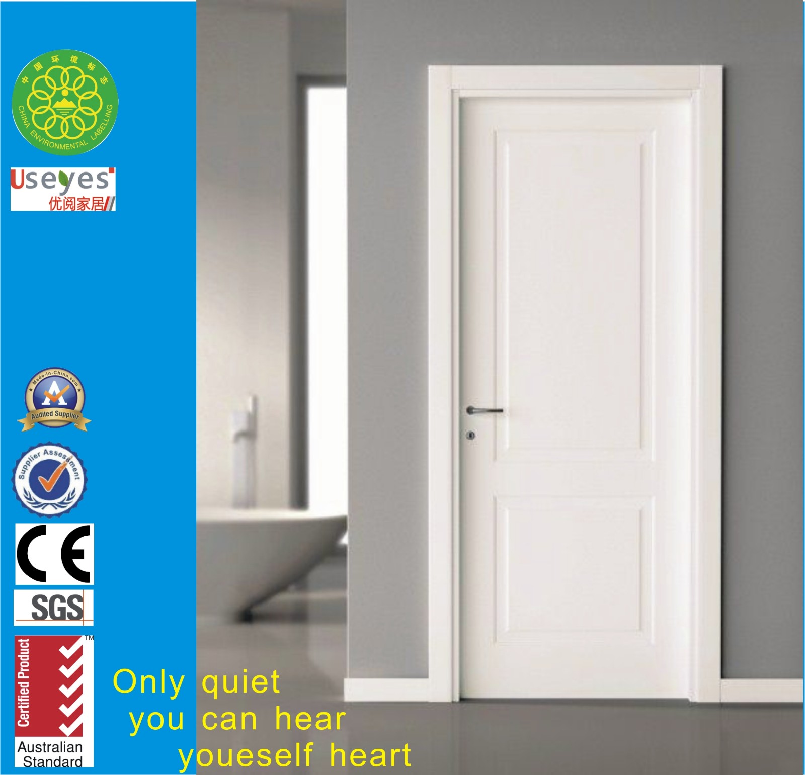 wood door with frame