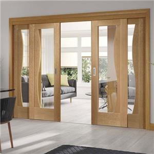 Internal 10mm Tempered Glass Sliding Door With Aluminum Track