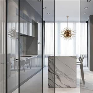 10mm Tempered Glass Interior Partition Door For Villa