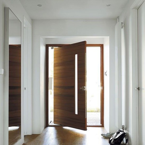 Big size ash wood entry Front Door Nepal  deisgns