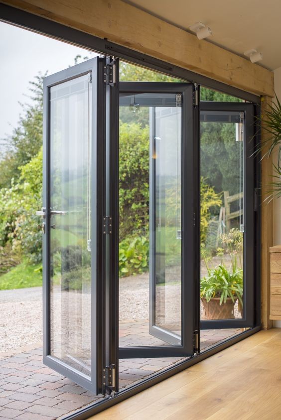Insulation Windproof Low-E Glass Bid Folding Patio Doors Manufacturers, Insulation Windproof Low-E Glass Bid Folding Patio Doors Factory, Supply Insulation Windproof Low-E Glass Bid Folding Patio Doors
