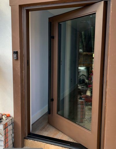 glass swing door