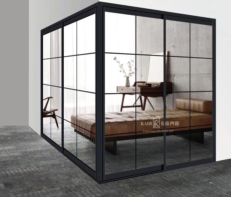 tempered glass partition door