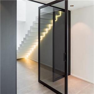 Modern Interior Aluminum Profile Laminated Glass Revolving Doors