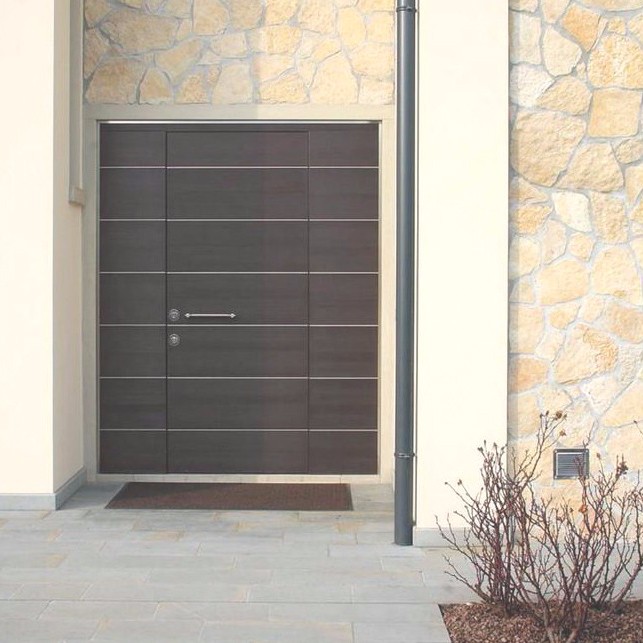 American Style Aluminum Strong Security Steel Entry Door In Metal