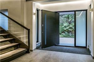 Modern large metal frame aluminum entry Pivot Door Nepal exterior