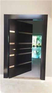 Huge designs aluminum metal security Pivot Door Nepal with glass sidelights
