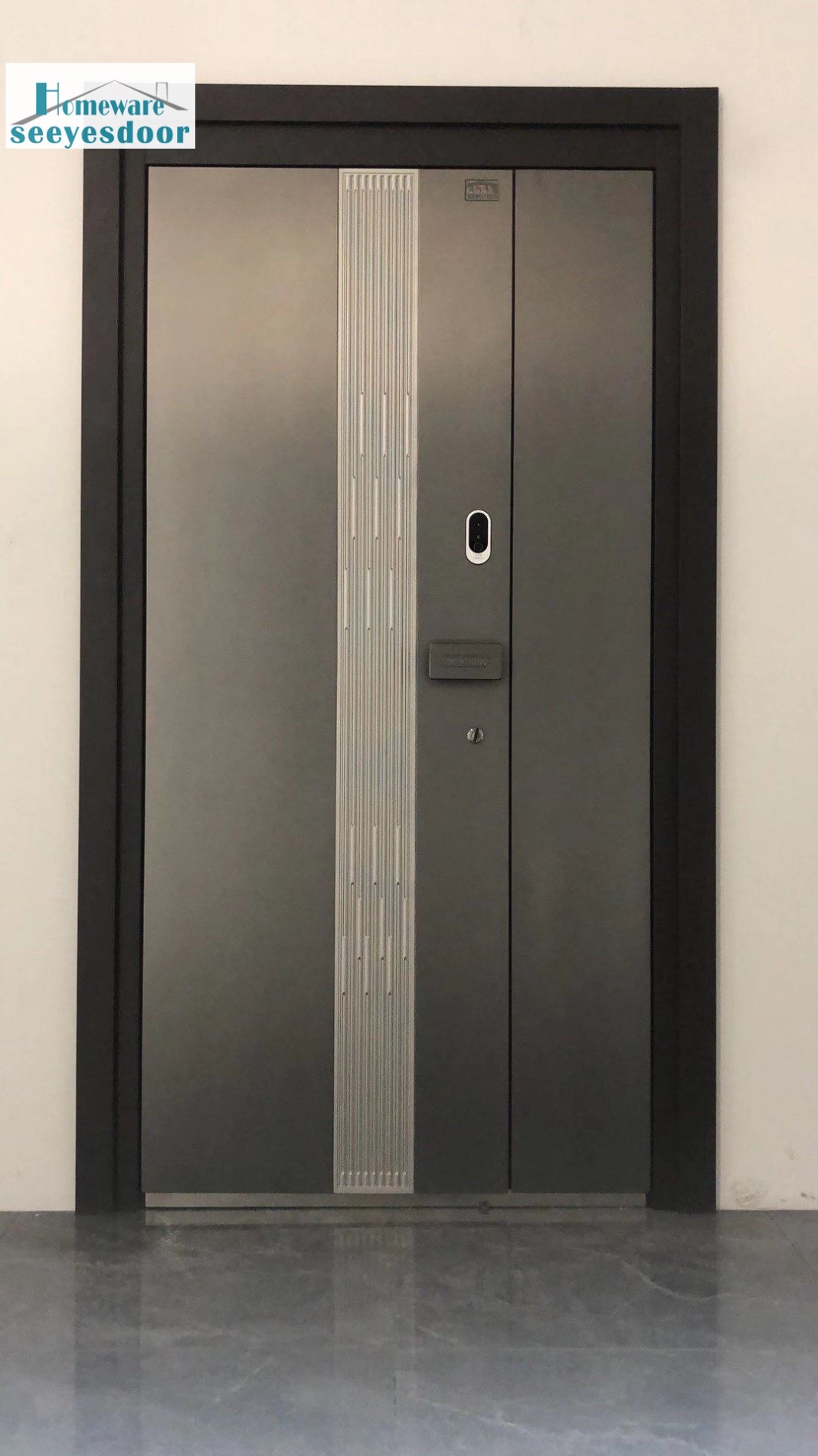 Strong Security Double Steel Aluminum Front Door Nepal 