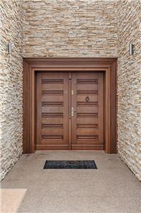 Double Thai Teak Main Entrance Gate Pivot Solid Timber Front Door Nepal