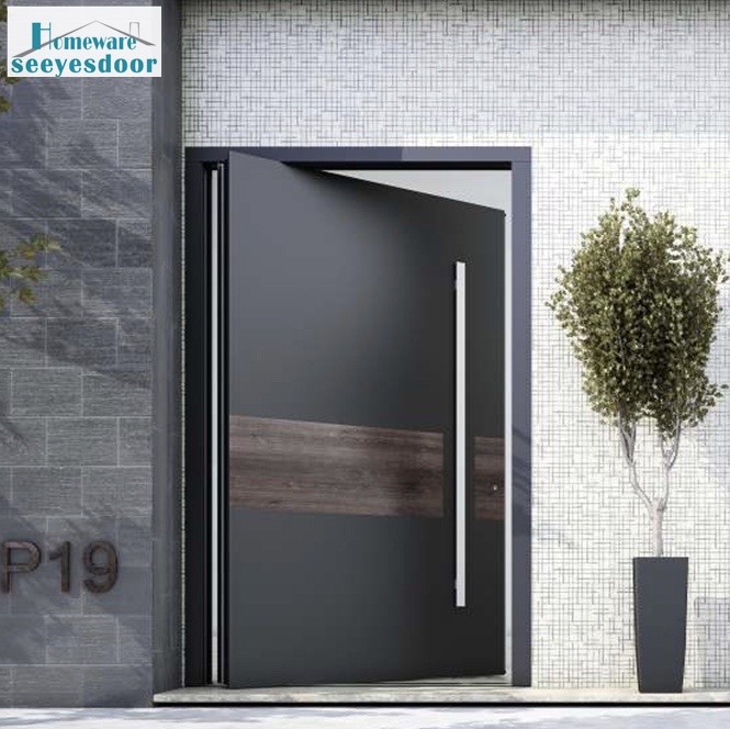 Best prices aluminum panel black glass front entrance Door Manufacturer Nepals, Best prices aluminum panel black glass front entrance door Factory, Supply Best prices aluminum panel black glass front entrance door